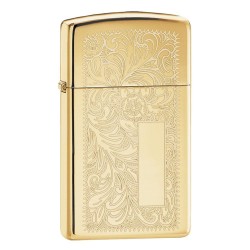 Zippo Slim Brass Venetian 1652B